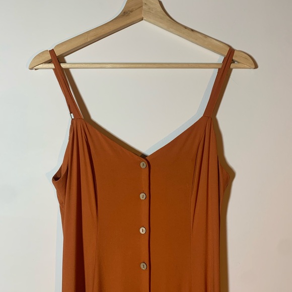 🍯 Soft Orange Maxi Sundress (Strappy Corset Dress) - Picture 2 of 6